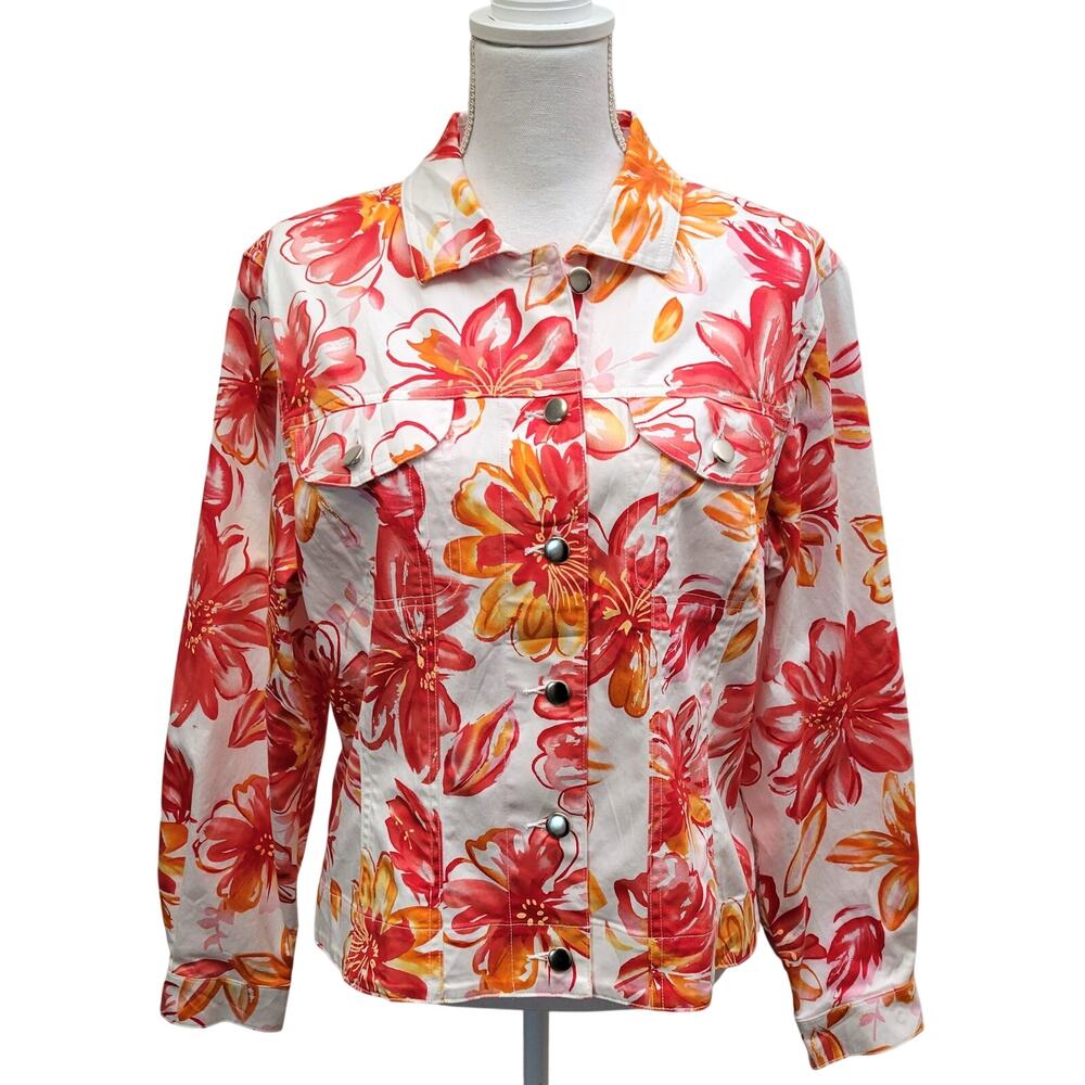 Coldwater Creek Jacket Large Floral